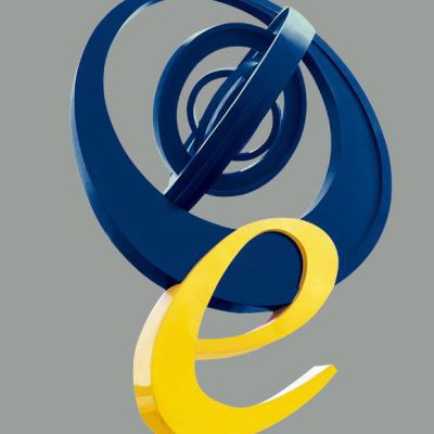 企业logo雕塑，公司标志雕塑